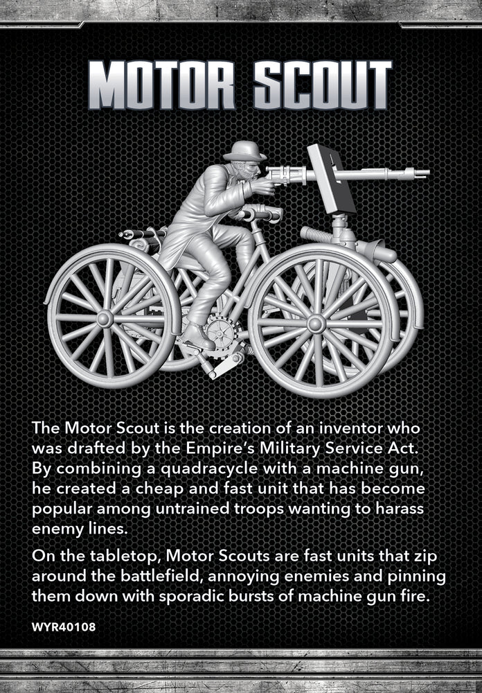 
                  
                    Load image into Gallery viewer, Motor Scout - Wyrd Miniatures - Online Store
                  
                