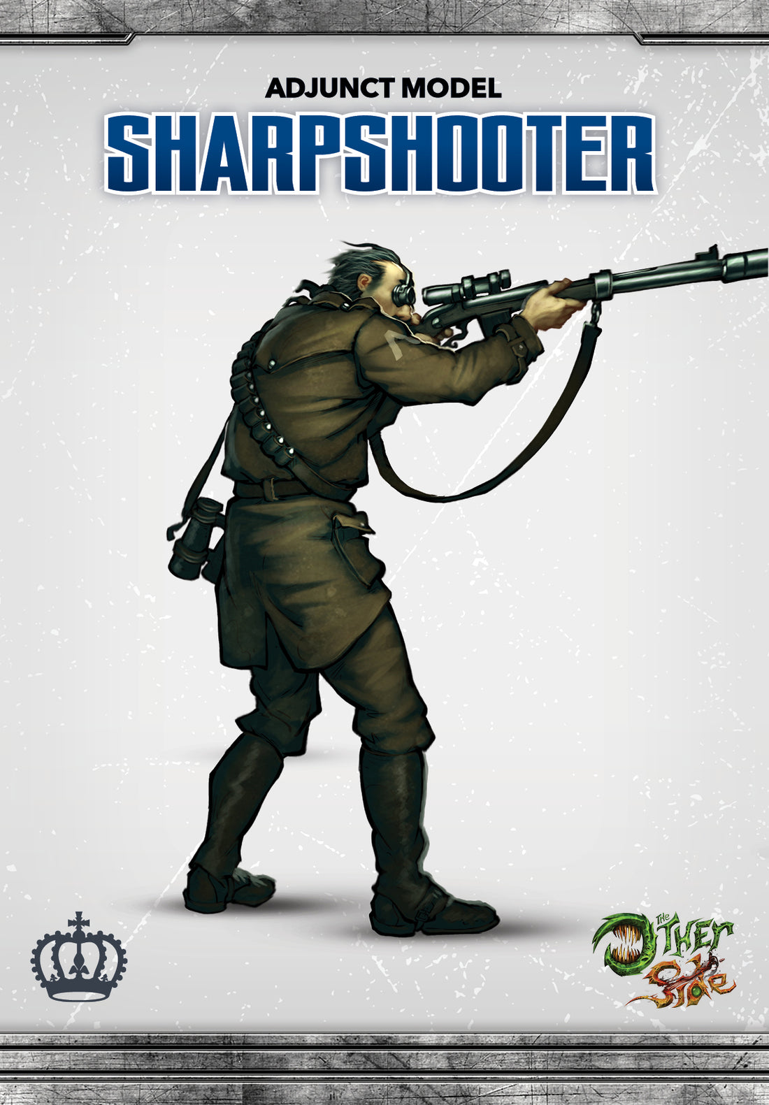 
                    
                      Wyrd Sharpshooter miniature from the TOS box set, showing a detailed figure with a weapon in a dynamic pose.
                    
                  