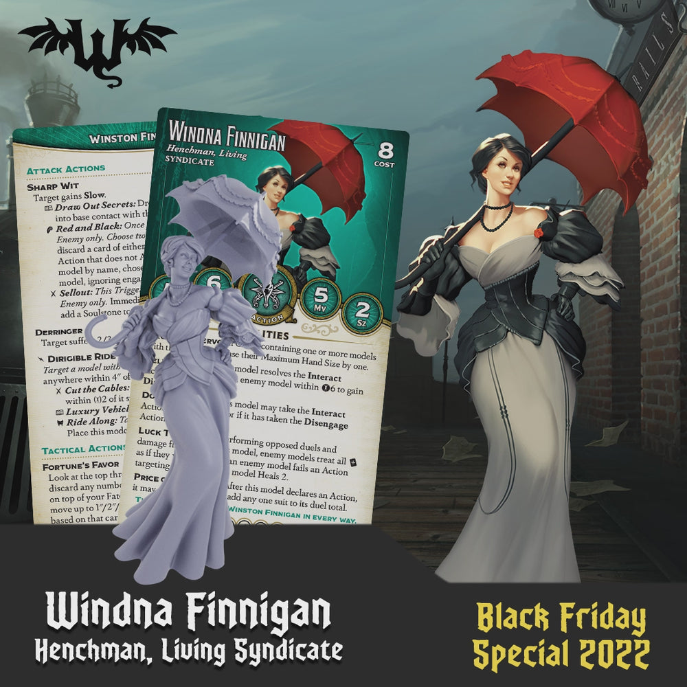 
                  
                    Load and play video in Gallery viewer, Malifaux Fourth Edition: Limited Edition - Winona Finnigan, Alternative Winston Finnigan
                  
                