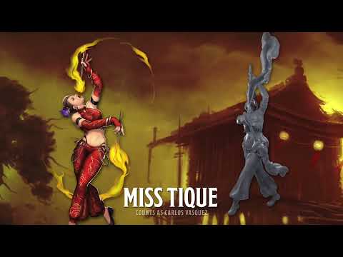 
                  
                    Load and play video in Gallery viewer, Malifaux Fourth Edition: Limited Edition - Miss Tique - Alternative Carlos Vasquez
                  
                